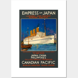 Empress of Japan Canada Vintage Poster 1930 Posters and Art